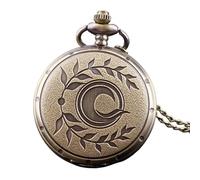 HIFFEY Orologio da taschino unisex dal design semplice e vintage. Orologi con ciondolo retrò in bronzo Steampunk. Regali unici. Orologio da taschino