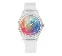 HIFFEY Orologio Sportivo da Donna alla Moda Orologi semplici da Donna Trasparenti for Orologio da Donna (Color : 4)