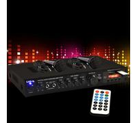 Hifi 270 W Amplificatore Event Impianto 2x Microfono Bluetooth Remoto USB MP3
