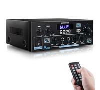 HiFi Audio Amplificatore WOOPKER AK55 Mini amplificatore Bluetooth 12 V/220 V 600 W, amplificatore HiFi stereo a 2 canali con radio w/FM, Opt/AUX/RCA/USB, telecomando