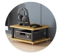 HIFI Audio Cabinet AV Shelf - 2 livelli in legno giradischi stand multi-strato pavimento design per Home Entertainment Media Unit - 40 x 35 x 22 cm