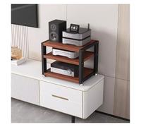 HiFi Audio Rack 3/4 Tier Speaker Stand Compact Media Cabinet per Home Theater & Gaming Giradischi TV & Amplificatore Storage Robusto Componente Stereo Torre