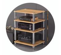HiFi AV Shelf Stand - Shock-Absorbing 2/3/4-Tier Audio Rack Record Player Cabinet per Home Theater Enhanced Entertainment System Support