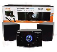 HIFI CASSE ACUSTICHE J-2007 30W BLUETOOTH LETTORE CD DVD USB KARAOKE TELECOMANDO