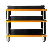 HIFI o Cabinet nd - Giradischi a 3/4 livelli e Ma Sto con ripiani adiubili per o/Video Conents, Sk Black h (60x60.5x48cm)