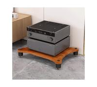 HIFI o nd con piedini ShockAbsing in legno lettore CD e ricevitore AV armadio espositore a 1 livello per soggiorno (marrone)