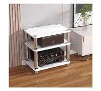 HiFi Rack Audio Cabinet 2 3 4 Tier Record Player Stand Ripiani in Vetro Temperato per Amplificatori e Media AV Open Style Stereo Corner Unit