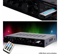 Hifi Ricevitore Amplificatore Bluetooth Telecomando USB SD Karaoke Musica Anlage