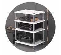 HiFi - Supporto per scaffale AV a 2/3/4 ripiani per dispositivi audio e video - Archiviazione elegante - Ottimizza il suono e lo spazio