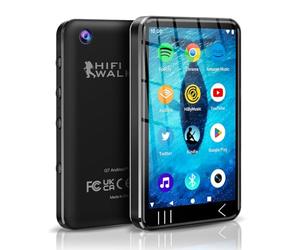 HIFI WALKER Lettore MP3 Android G7 con Bluetooth WiFi, touchscreen da 4", 3 GB RAM, 144 GB di memoria, lettore musicale portatile MP4 con Spotify, YouTube, Audible, altoparlante integrato e fotocamera