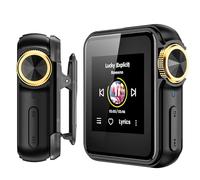 HIFI WALKER Lettore MP3 Bluetooth - HiFi senza perdita di suono con aptX, 10 ore di durata della batteria, Bluetooth 5.2 bidirezionale, chip DAC, 64 GB, funzione di registrazione e mini lettore