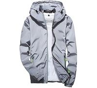 HIFI7 Giacca Uomo Antivento Leggera (IT, Testo, 4XL, Regular, Regular, Grigio)