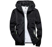 HIFI7 Giacca Uomo Antivento Leggera (IT, Testo, S, Regular, Regular, Nero)