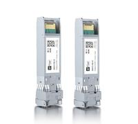 HiFiber 2x Modulo Transceiver Fibra SFP+ LR Singlemode 10G LC, 10GBase-LR | Compatibile con Cisco SFP-10G-LR, Ubiquiti UniFi UF-SM-10G, MikroTik, Meraki, Netgear, D-Link, TP-Link e altri switch aperti.
