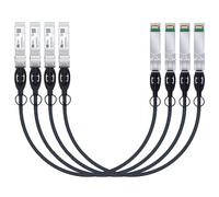 HiFiber 4x da 0.5m - Cavo Twinax DAC 10G SFP+ Direct Attach in Rame | Passivo 10GBASE-CU,Compatibile con Cisco,Ubiquiti UniFi,Netgear,TP-Link Adatto per Switch,Schede di Rete,Server e NAS