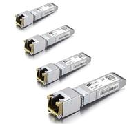HiFiber 4x Modulo Transceiver SFP+ RJ45 10G in Rame, Chip Broadcom, 80m | Compatibile con Cisco SFP-10G-T-S, MA-SFP-10GB-T, Ubiquiti UniFi UF-RJ45-10G, MikroTik S+RJ10, Netgear.