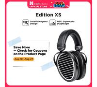 HIFIMAN Edition XS Cuffie Hi-Fi magnetiche planari aperte sul retro over-ear full-size con fascia regolabile con design a magneti stealth Black