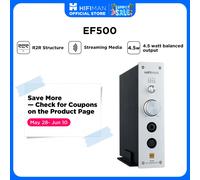 HIFIMAN EF500 DAC e amplificatore per cuffie bilanciate da tavolo con HYMALAYA R2R LE, uscita 6,35 mm/XLR/RCA per audio domestico, con supporto per streaming multimediale