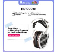 HIFIMAN HE1000se Cuffie Audiophile Over-Ear Full-Size Open-Back Planar Magnetiche con Magneti Nascosti per Casa e Studio