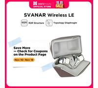 HIFIMAN SVANAR Auricolari Hi-Fi intrauricolari Bluetooth wireless LE con cancellazione del rumore con Hymalaya DAC, driver a membrana topologica, IPX5