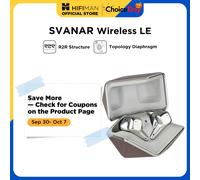 HIFIMAN SVANAR Auricolari Hi-Fi intrauricolari Bluetooth wireless LE con cancellazione del rumore con Hymalaya DAC, driver a membrana topologica, IPX5