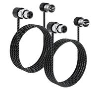 HiFind Cavo per microfono XLR ultra sottile ad angolo di 90 gradi, 2 m, regolabile, ruotabile, a basso profilo, da maschio a femmina, adattatore bilanciato da 24 AWG OFC, per mixer da studio audio fai