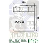 Hiflofiltro Filtro olio cromato - HF171C, taglia 80 mm