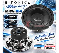 HIFONICS MRW-104 MERCURY Woofer 800 Watt Subwoofer 25 cm