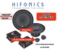 Hifonics TRX6.2C Set di altoparlanti componenti a 2 vie 16,5 cm (6,5") 200 Watt