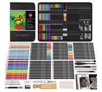 HIFORNY Set da disegno da 120 pezzi, kit per schizzi, forniture artistiche con a