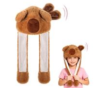 Hifot Animale Cappello con Orecchie Che Si Muovono, Peluche Cappello Orecchie Che Si Muovono, Cappelli Divertenti per Bambini e Adulti per Halloween Natale Carnevale Feste di Compleanno Regalo