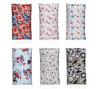 Hifot Custodia Occhiali da Sole 6 Pezzi, PU Pelle Morbida Astuccio Occhiali, Porta Occhiali da Borsa per Donna Uomo Bambini