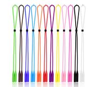 Hifot Laccio occhialii cordino uomo donna bambino 12 pezzi con panno per occhiali, regolabile cinturino in silicone per occhiali da sole, Catenine e cordini