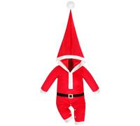 Hifot Pagliaccetto Neonato per Natale, Bambino Ragazze Ragazzi My First Christmas Costume Babbo Natale Bambino 0-18 Mesi Regalo Natale