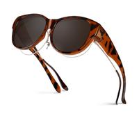 Hifot Sovraocchiali da Sole Donna Uomo, Occhiali da Sole Polarizzati con Protezione UV, Moda Occhiali da Sole Sopra Occhiali da Vista, Fit Over Sunglasses, Occhiali Sole Adatti Sopra Gli Occhiali
