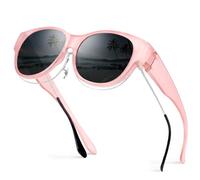 Hifot Sovraocchiali da Sole Donna Uomo, Occhiali da Sole Polarizzati con Protezione UV, Moda Occhiali da Sole Sopra Occhiali da Vista, Fit Over Sunglasses, Occhiali Sole Adatti Sopra Gli Occhiali