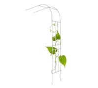 HIFRQVVC Arco da Giardino in Metallo, Arco for Rose da Giardino a metà, Traliccio in Metallo da Parete, L(60-240) xH240cm, Multicolore(White,W90 x H240 cm)