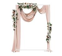 HIFRQVVC Arco Nuziale, Arco for Matrimonio, Supporto for Arco a Palloncino, Struttura for Arco da Cerimonia, Tubo in Acciaio zincato da 20 mm, Diverse Misure, Oro e Bianco(White,100X200cm)