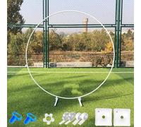 HIFRQVVC Arco Nuziale, Kit Arco for Palloncini Rotondi in Metallo Oro Bianco 1-2,5 m (3,2-8,2 Piedi)(White,2m - 6.5ft)