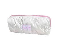 HIFRQVVC Astuccio per matite capiente, Astuccio floreale con fiocco in cotone di grande capacità, multicolore