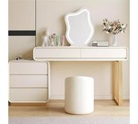 HIFRQVVC Cassettiere e mobili da trucco, Set da trucco con sensore tattile for leggero, sgabello scrivania, cassetti 80-120x48x73 cm(4 (Reino Unido),80x48x73cm)