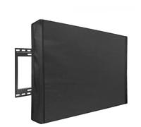 HIFRQVVC Copertura per TV da esterno, Copri TV da esterno for patio giardino, multicolore, varie dimensioni 1 pz(Black,FOR 46-48inch TV)