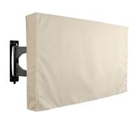 HIFRQVVC Copertura per TV da esterno, Copri TV da esterno impermeabile Oxford 600D for schermi 22" a 75" Multicolor 1 pz(Beige,40X42inch)