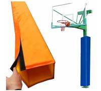 HIFRQVVC Copertura Protettiva per Pali da Basket, Crash Pad con palo Quadrato for Porta da Basket Multicolore 2x2 a 13x13 Pollici Impermeabile(Orange,10"x10"(25x25cm))