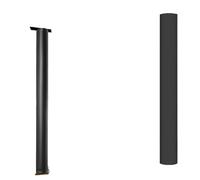 HIFRQVVC Copertura Protettiva per Pali da Basket, Cuscinetto for palo da Basket Nero, Diametro 2-20 Pollici, Altezza 4-6 Piedi(H 0.5m)