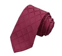 HIFRQVVC Cravatte e fazzoletti da uomo, 1 pezzo di cravatte a quadri scozzesi for uomo, tailleur da matrimonio in tessuto(Color2)