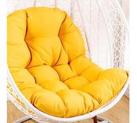 HIFRQVVC Cuscini di ricambio per poltrona Egg Chair, Hanging Basket Chair And Bench Cushion Multicolor(Yellow)