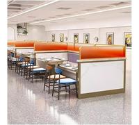 HIFRQVVC Divisori per Sale da Pranzo, Schermo divisorio da Tavolo in Vetro con Struttura in Acciaio Inossidabile Multicolore, Diverse Dimensioni(Orange B,90x45cm)