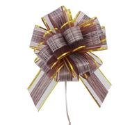 HIFRQVVC Fiocchi da Regalo, Pull Bows 20 Pezzi sferica Scatola di Fiori Che avvolge Decorazioni Multicolor for Matrimoni, Feste Compleanno(Coffee)