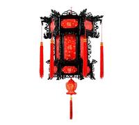 HIFRQVVC Lanterne Rosse Decorazioni da Esterno da Appendere Capodanno Cinese Festival di Primavera Lanterne Nappe Lampada da Palazzo Girevole Multicolor 17-24 Pollici(A,19in)